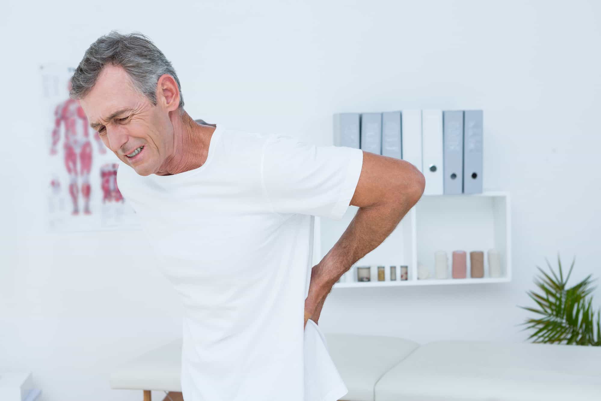 man with back pain