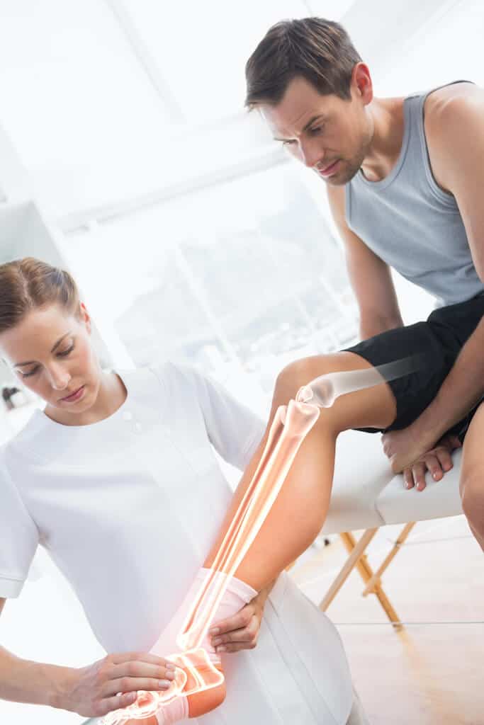 Physio Treatment on Leg